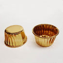 baking cups gold foil