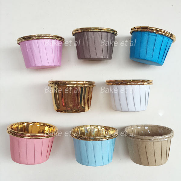 baking cups (approx) 3oz gold foil 100pcs - Main Image
