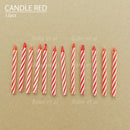 candle red retail 12pcs
