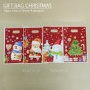 christmas plastic bag assorted 10pcs