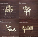 acrylic toppers - love