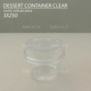 dessert container clear (1pc)
