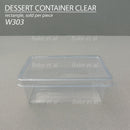 dessert container clear (1pc)