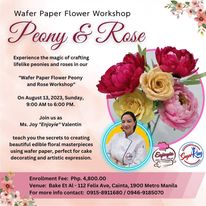 aug 13 class: ENJOYIE (wafer paper flowers)