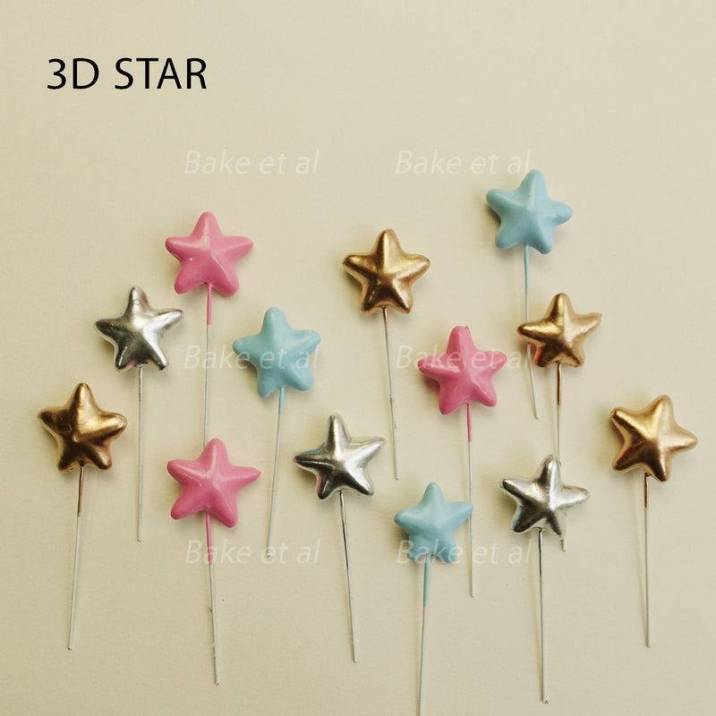 3D star topper 5pcs