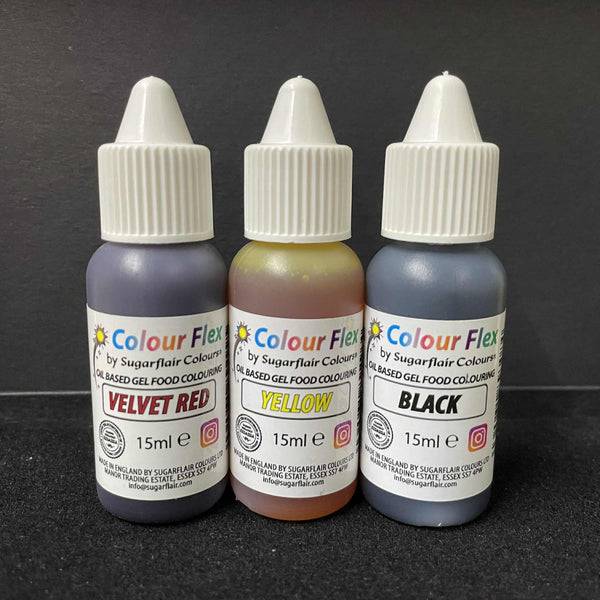 colour flex gel (oil based) 15ml, sugarflair