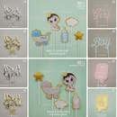 acrylic toppers - baby