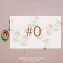 candle number balloon ombre
