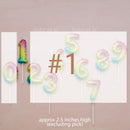 candle number balloon ombre