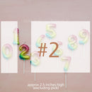 candle number balloon ombre