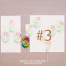 candle number balloon ombre