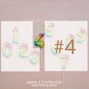 candle number balloon ombre