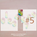 candle number balloon ombre