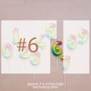 candle number balloon ombre