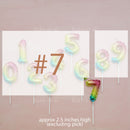 candle number balloon ombre
