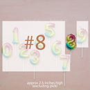 candle number balloon ombre