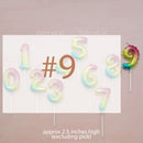 candle number balloon ombre