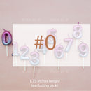 candle number sky ombre