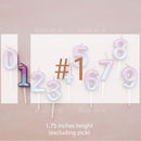 candle number sky ombre
