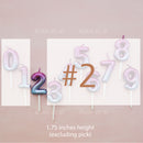candle number sky ombre