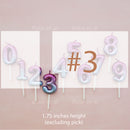candle number sky ombre