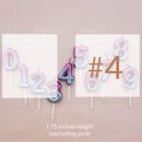 candle number sky ombre