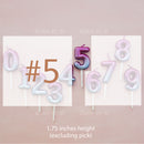 candle number sky ombre