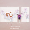 candle number sky ombre