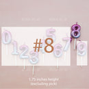 candle number sky ombre