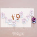 candle number sky ombre