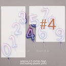 candle number ombre v