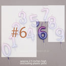 candle number ombre v