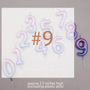 candle number ombre v