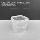 dessert container clear