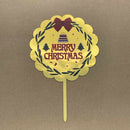acrylic toppers - christmas