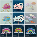 cardstock birthday toppers