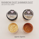 lustre dust, rainbow dust