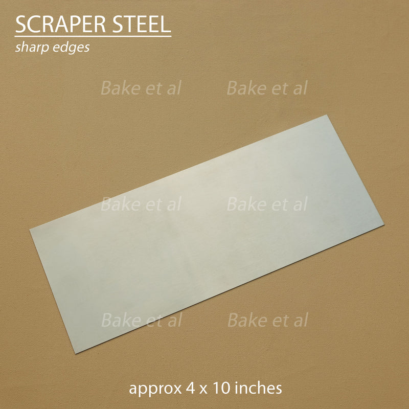 scraper steel 10.2 x 25.4cm (4"x10")