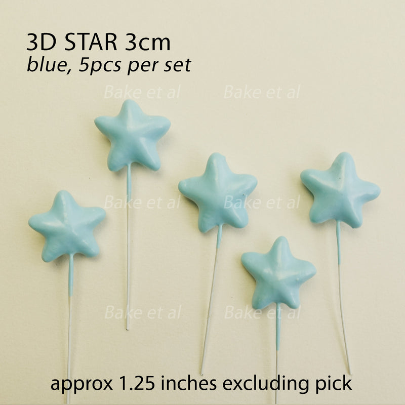 3D star topper 5pcs