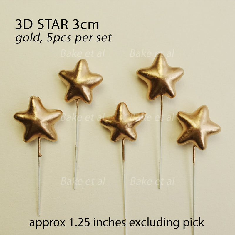 3D star topper 5pcs