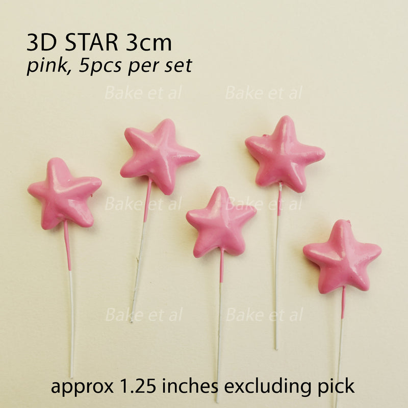 3D star topper 5pcs