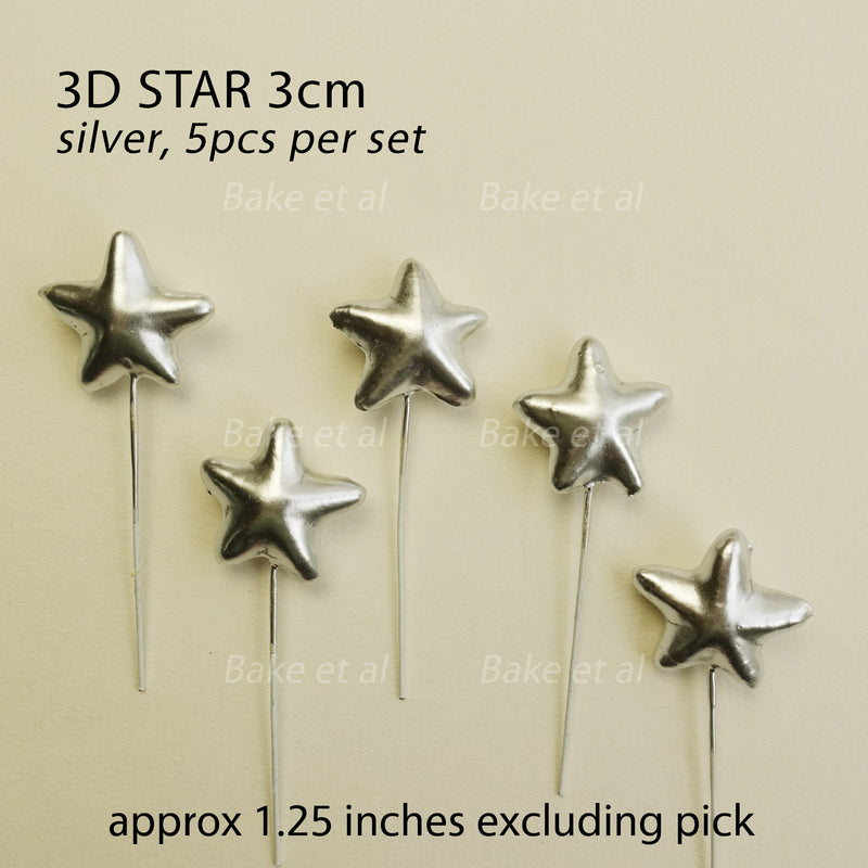 3D star topper 5pcs