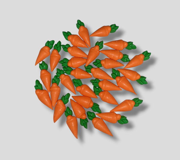 topper royal icing carrots 30pcs