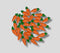 topper royal icing carrots 30pcs