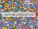 sprinkles gold pearl mix