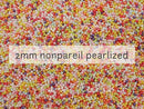 sprinkles 2mm nonpareil pearlized