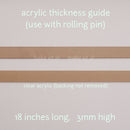 acrylic thickness guide (pair)