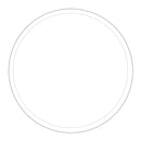 clear acrylic round disc 3mm with .25" guide