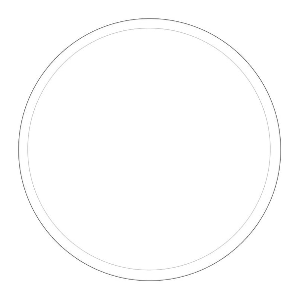 clear acrylic round disc 3mm with .25" guide