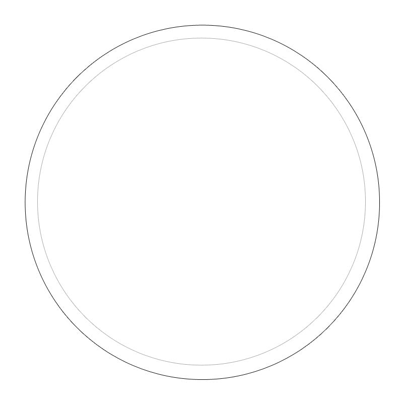 clear acrylic round disc 3mm with .25" guide